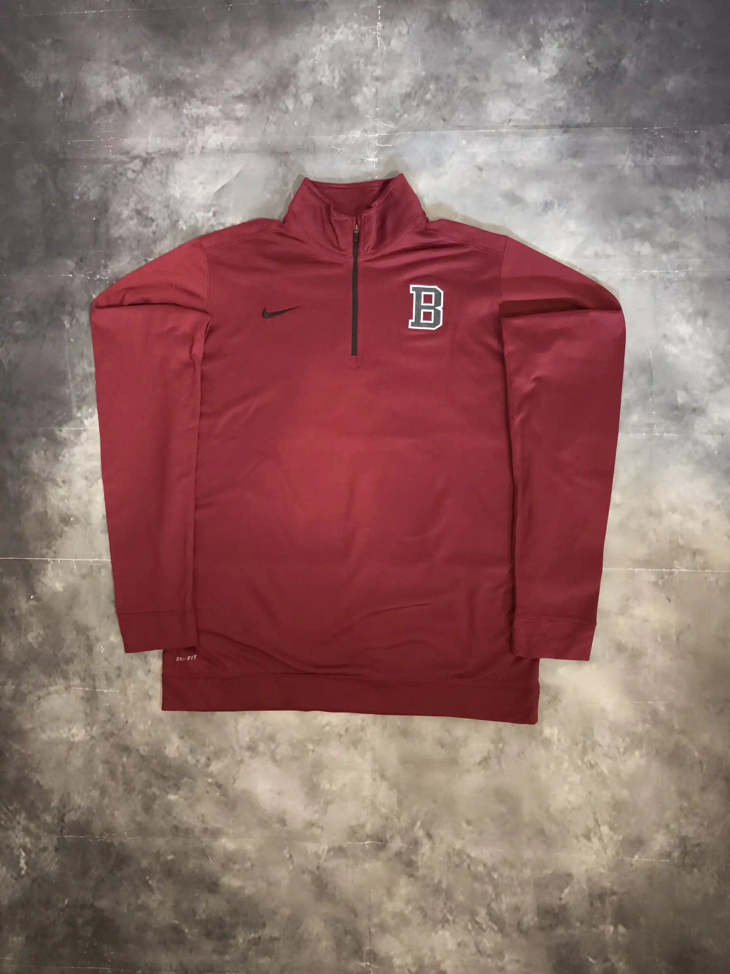 Nike Dri Fit Félcipzáras Pulóver - Bordó (Férfi/L)