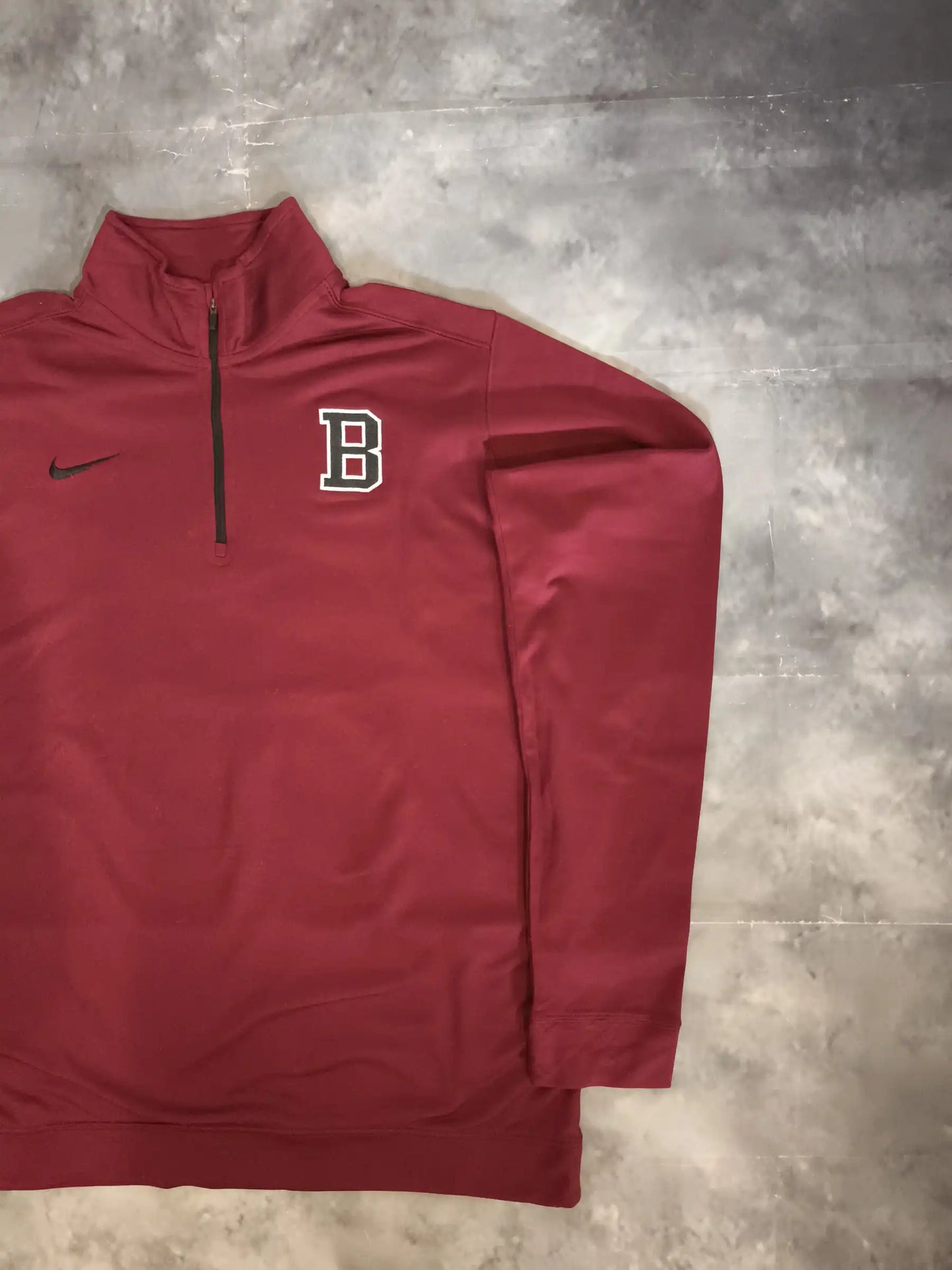 Nike Dri Fit Félcipzáras Pulóver - Bordó (Férfi/L)