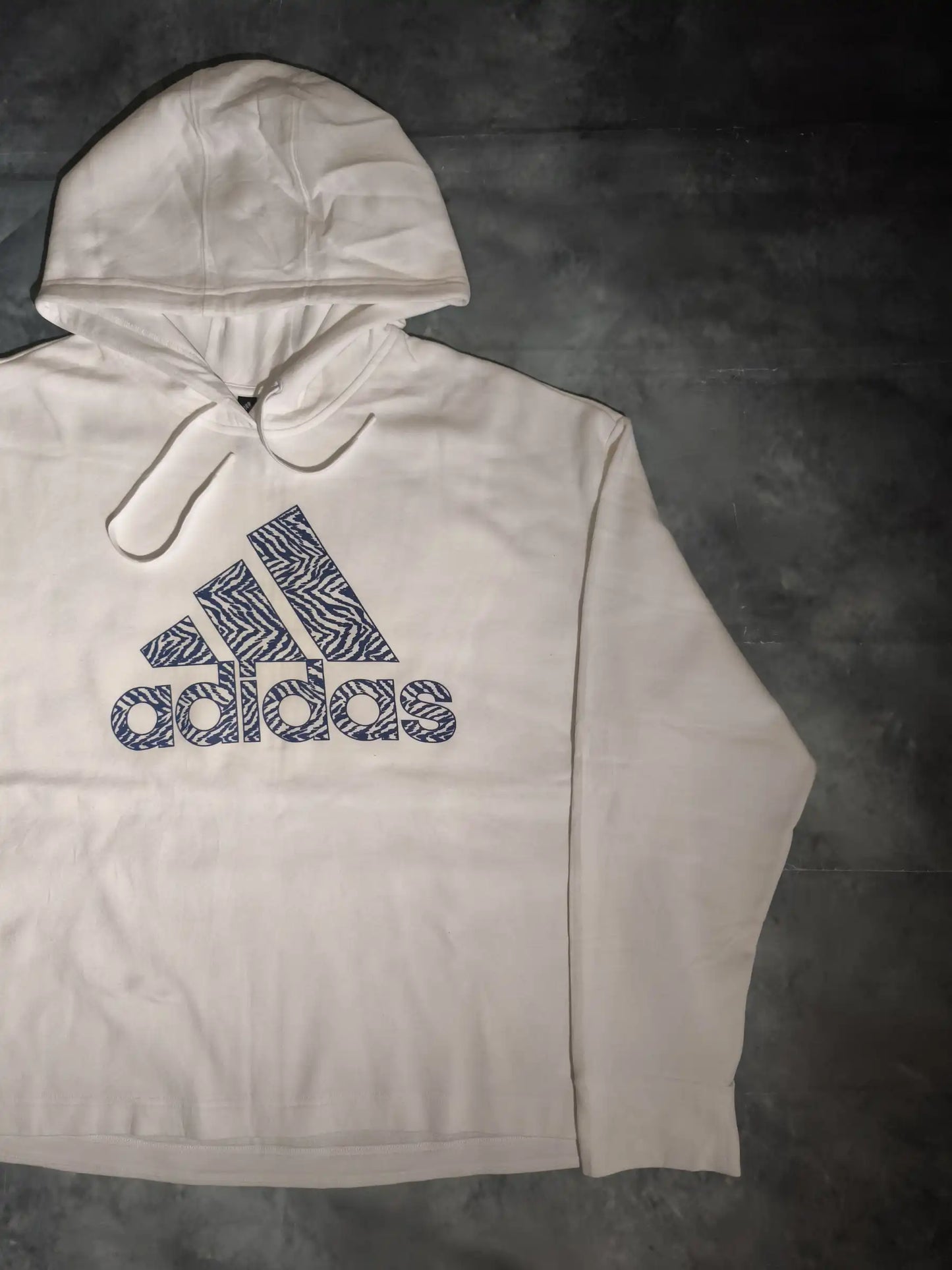 Adidas Big Logo Kapucnis Pulóver Hoodie - Fehér (Női/XXXL)