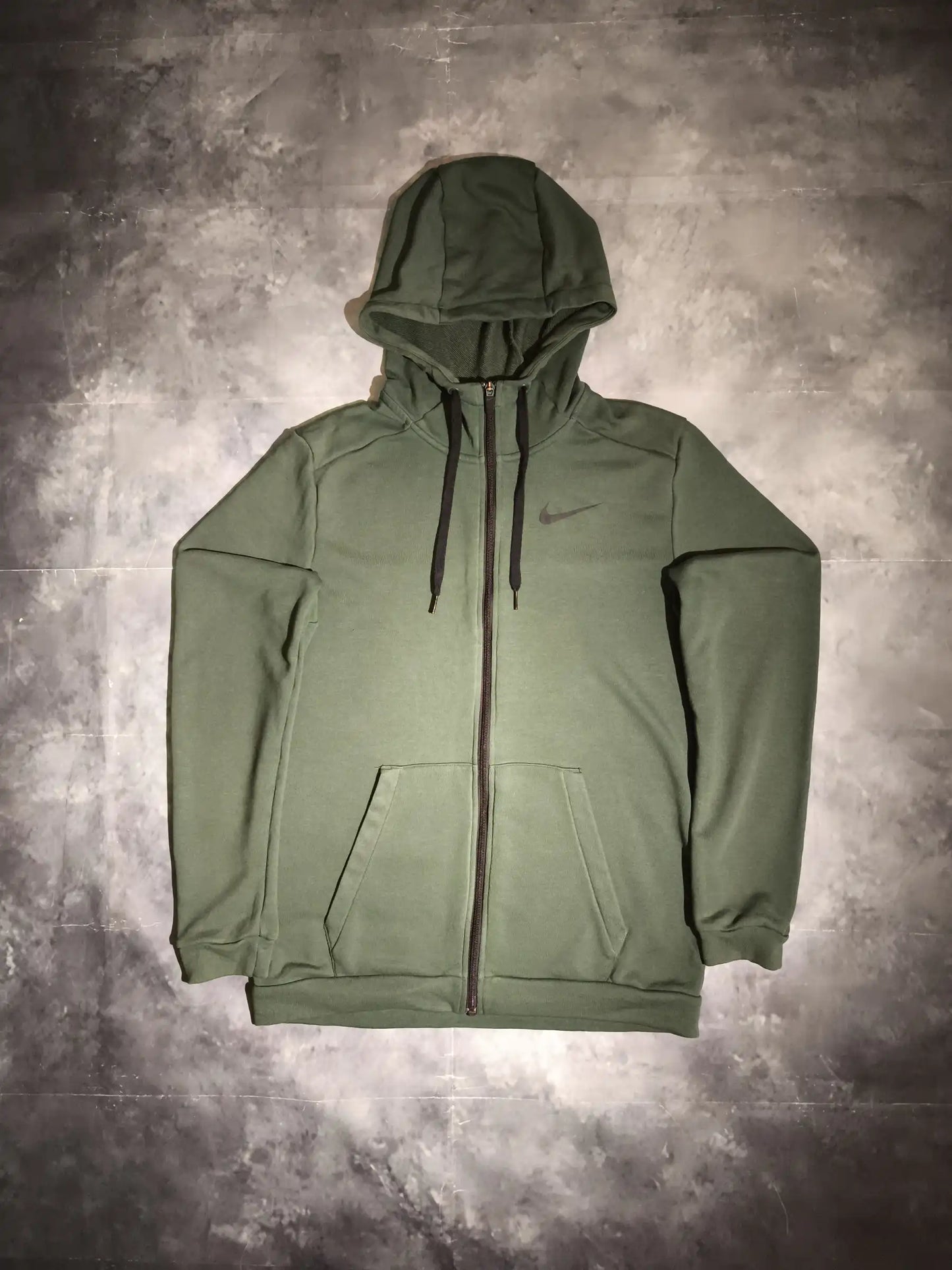 Nike Cipzáras Kapucnis Pulóver Hoodie - Zöld (Férfi/M)