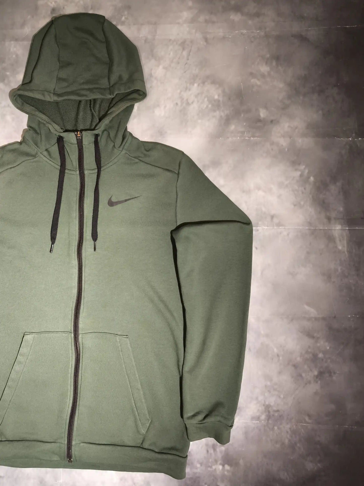 Nike Cipzáras Kapucnis Pulóver Hoodie - Zöld (Férfi/M)