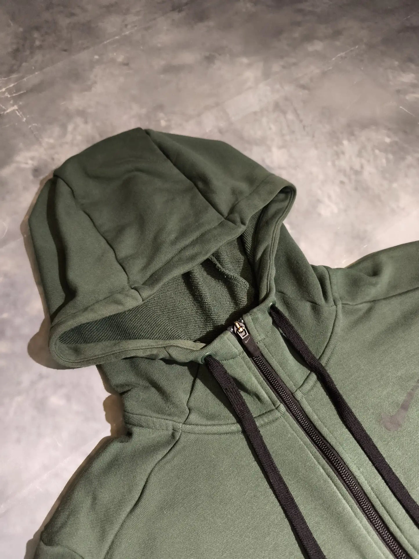 Nike Cipzáras Kapucnis Pulóver Hoodie - Zöld (Férfi/M)