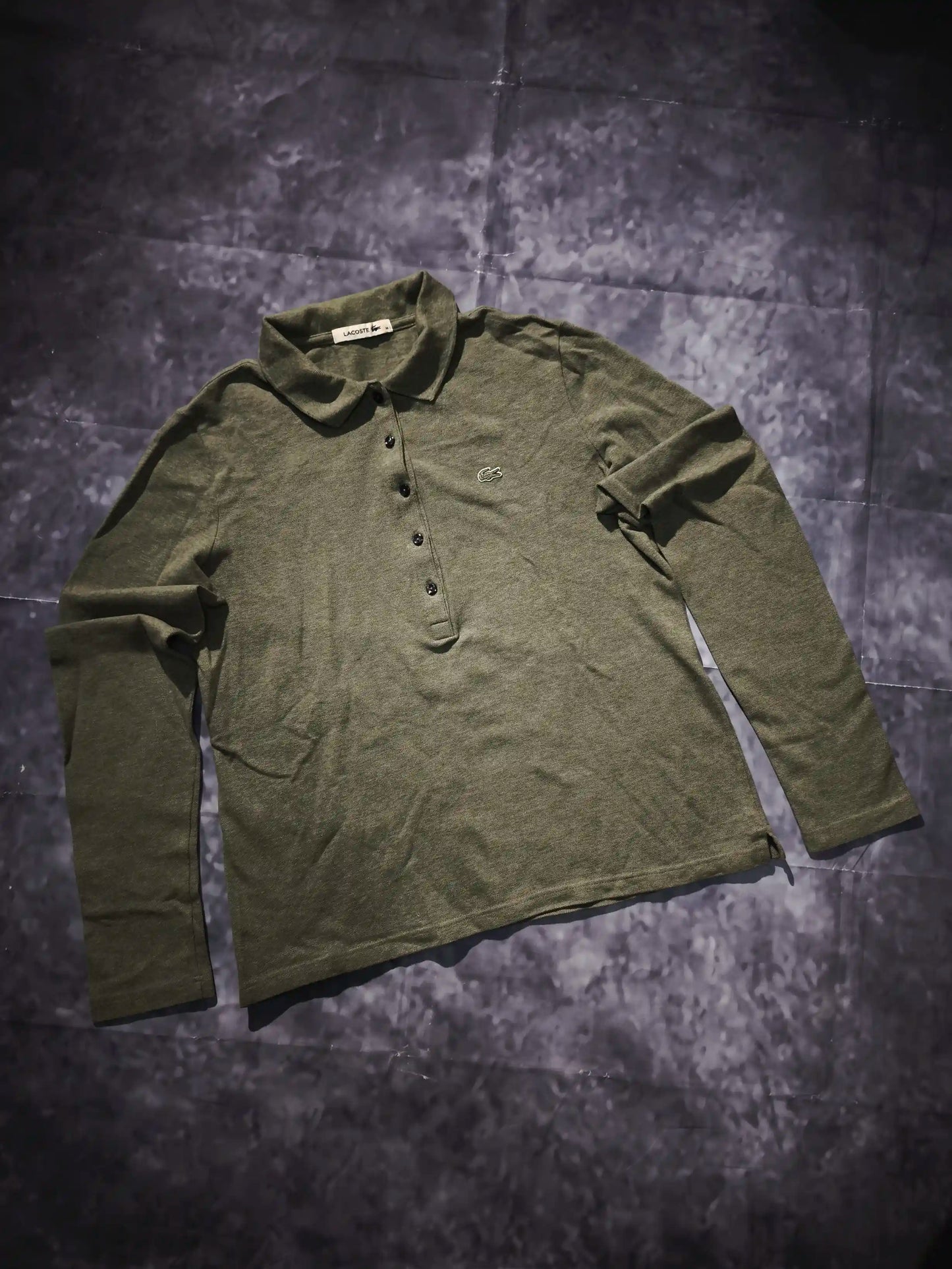 Lacoste Hosszú Ujjú Póló – Khaki Zöld (Női/M)