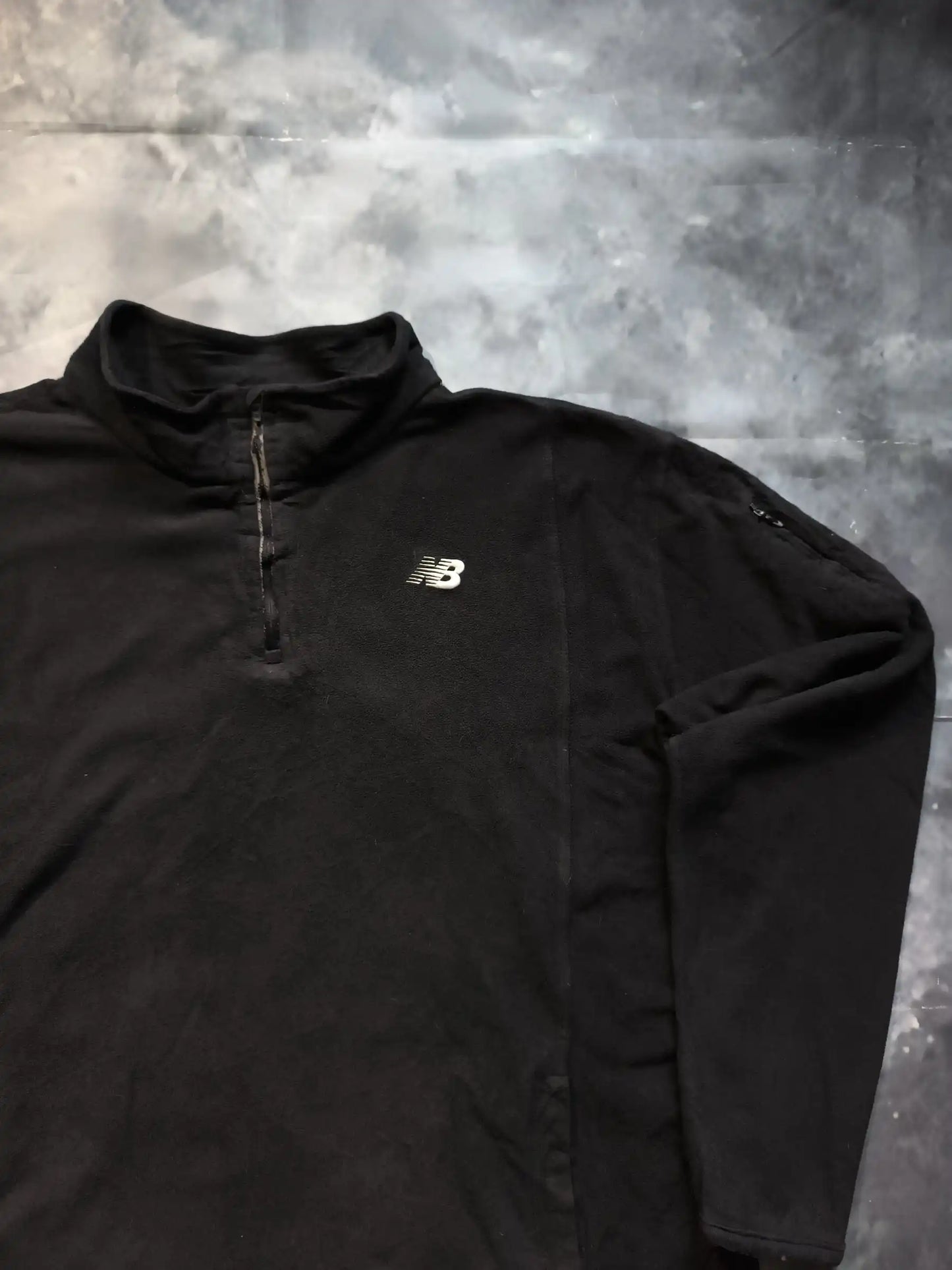 New Balance Polár Pulóver Fleece - Fekete (Férfi/L)