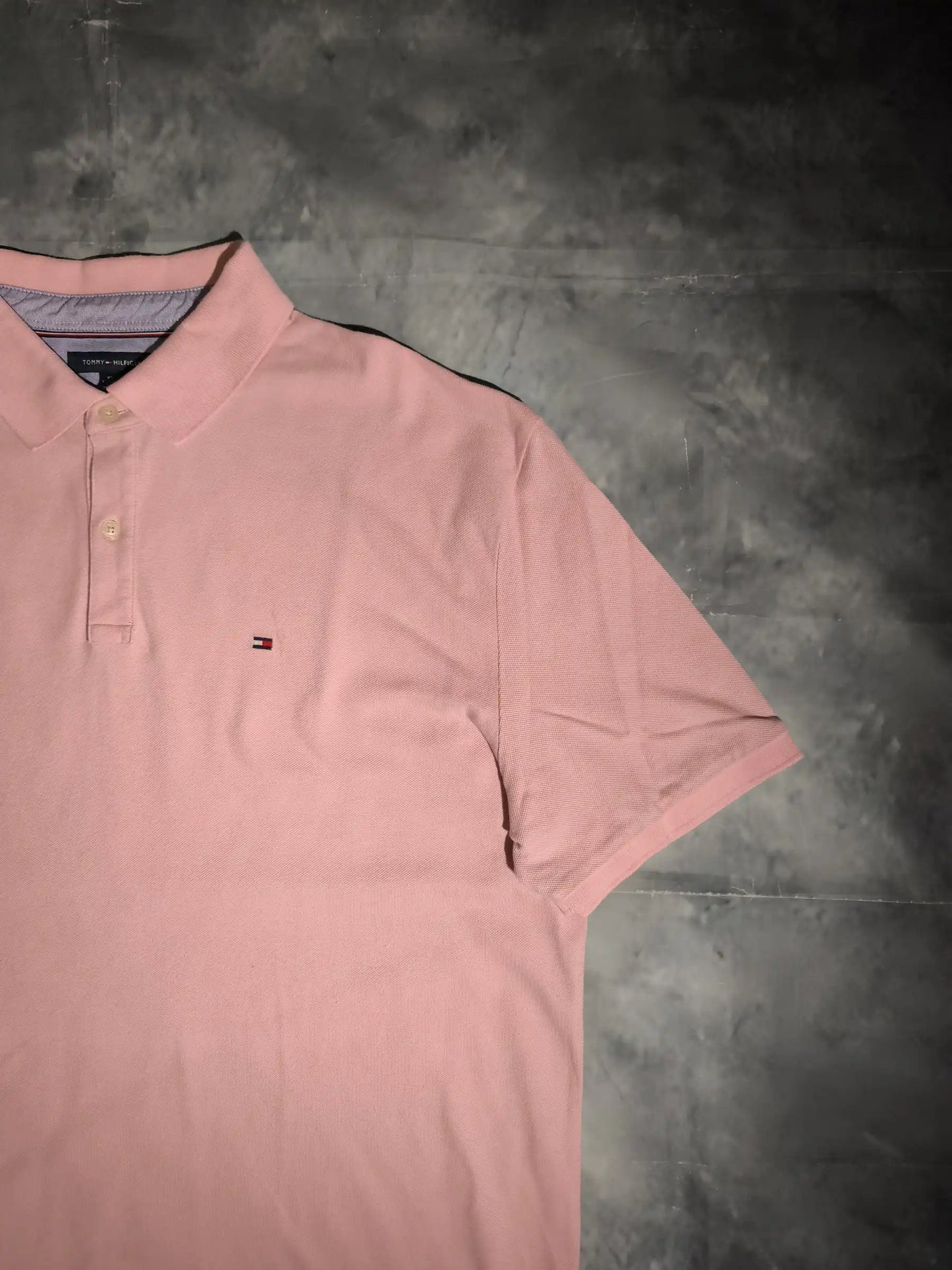 Tommy Hilfiger Custom Fit Galléros Póló - Rózsaszín (Férfi/XXL)