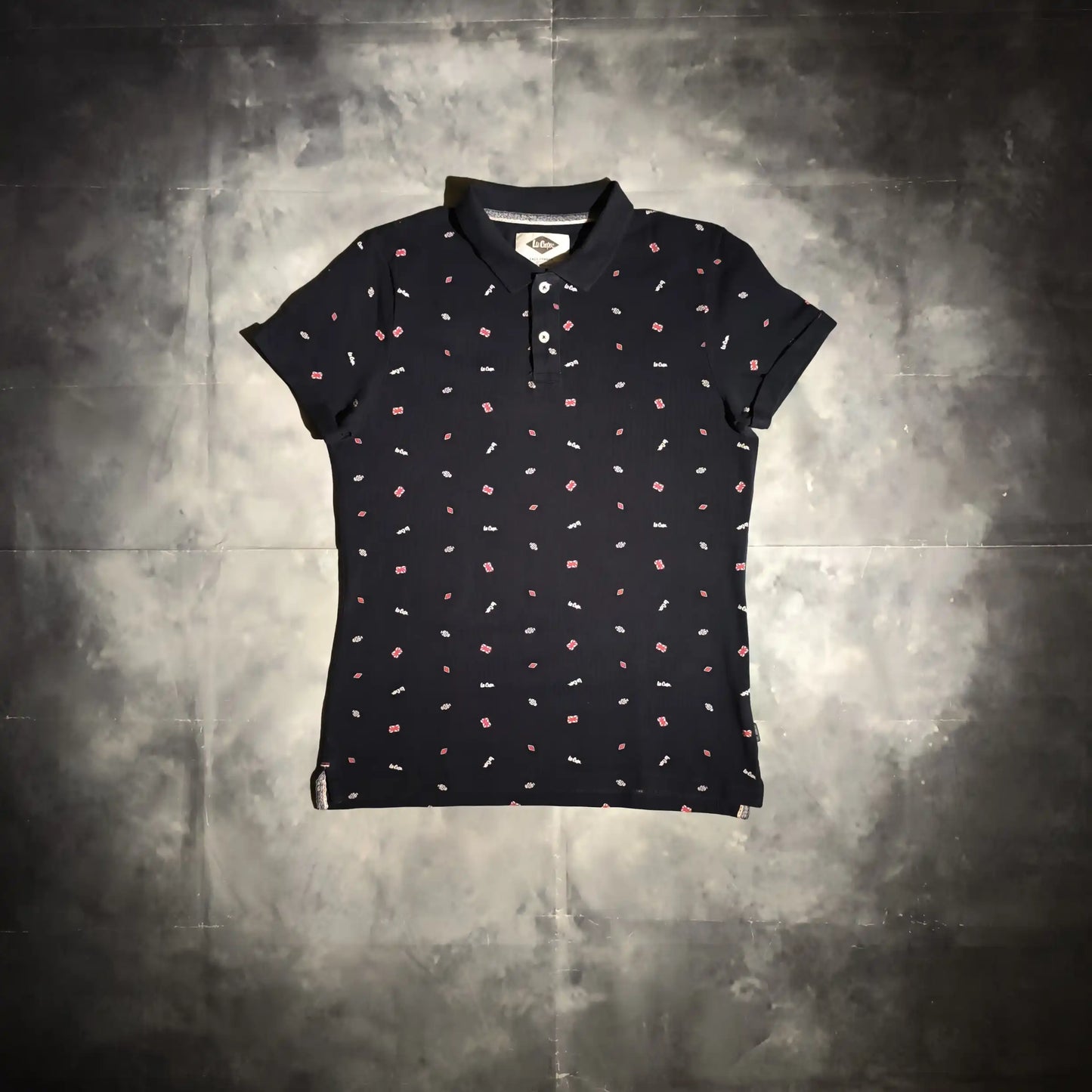 Lee Cooper Galléros Póló - Kék (Férfi/S)