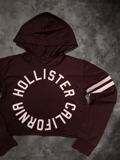 Hollister Kapucnis Pulóver Hoodie - Bordó (Női/XS)