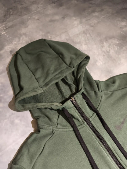 Nike Cipzáras Kapucnis Pulóver Hoodie - Zöld (Férfi/M)