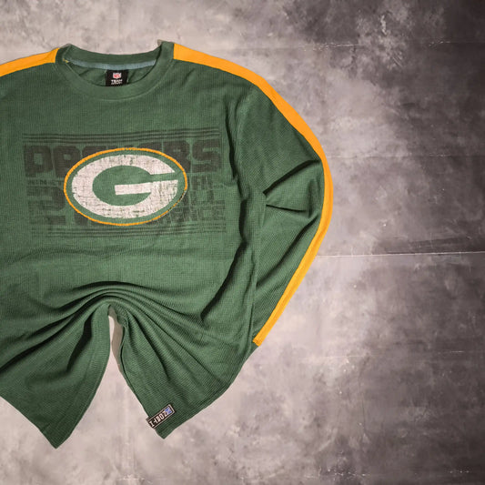 NFL Green Bay Packers Hosszú Ujjú Felső - Zöld (Férfi/L)