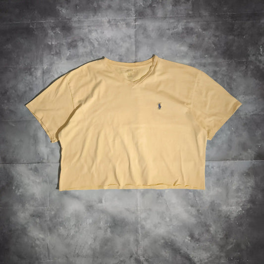 Ralph Lauren Handmade Crop Póló - Sárga (Női/L)