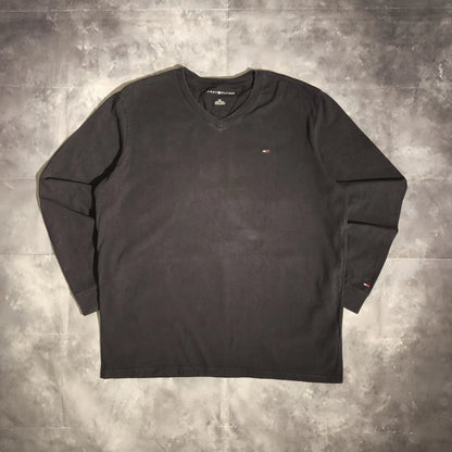 Tommy Hilfiger Hosszú Ujjú Felső - Fekete (Női/XXL)