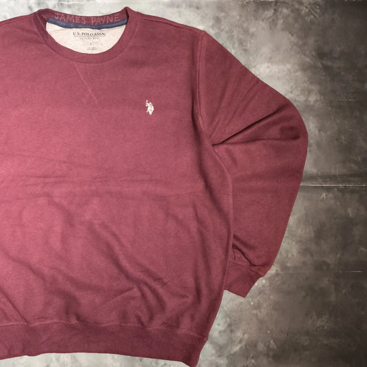U.S. Polo Luxury Feel Pulóver Sweatshirt - Bordó (Férfi/L)