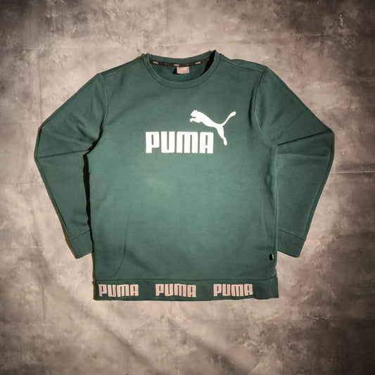 Puma Pulóver Sweatshirt - Zöld (Uniszex/M)