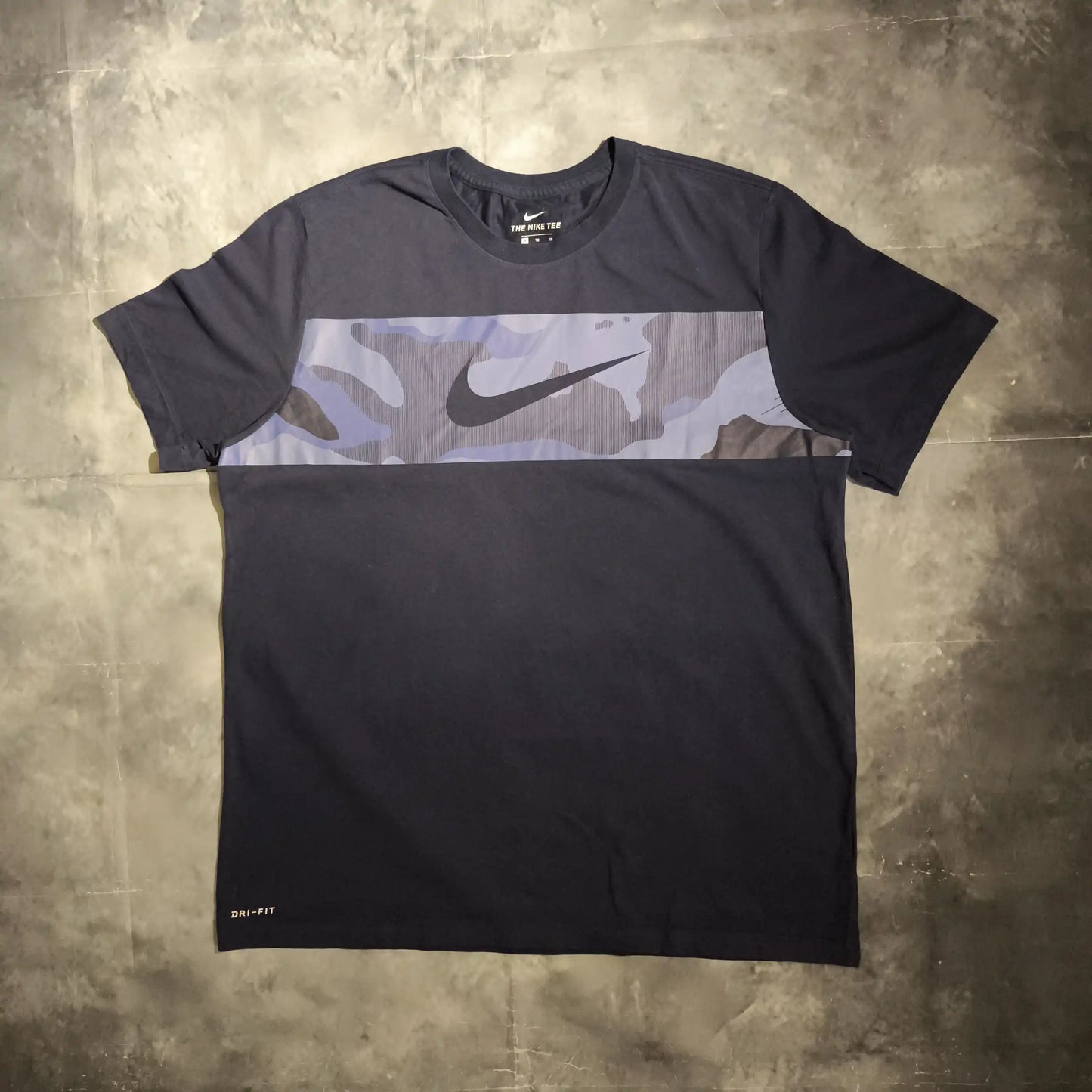 Nike Dri Fit Big Logo Póló - Kék (Férfi/XL)