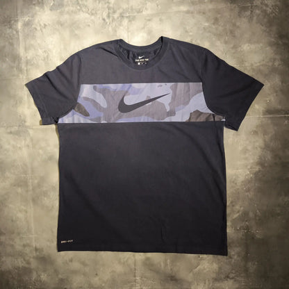 Nike Dri Fit Big Logo Póló - Kék (Férfi/XL)