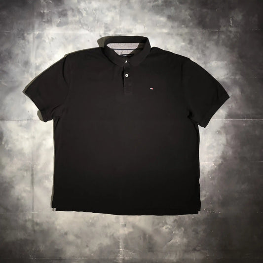 Tommy Hilfiger Galléros Póló - Fekete (Férfi/XL)