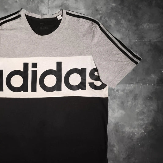 Adidas Big Logo Póló - Szürke (Férfi/L)