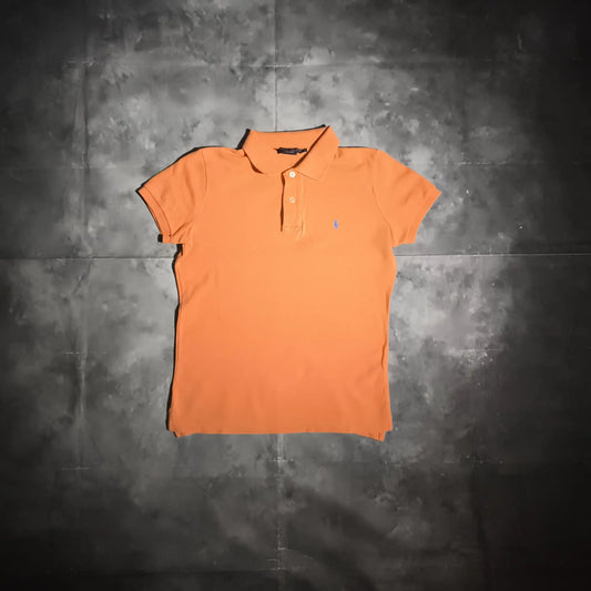 Ralph Lauren Slim Fit Galléros Póló - Narancssárga (Női/M)
