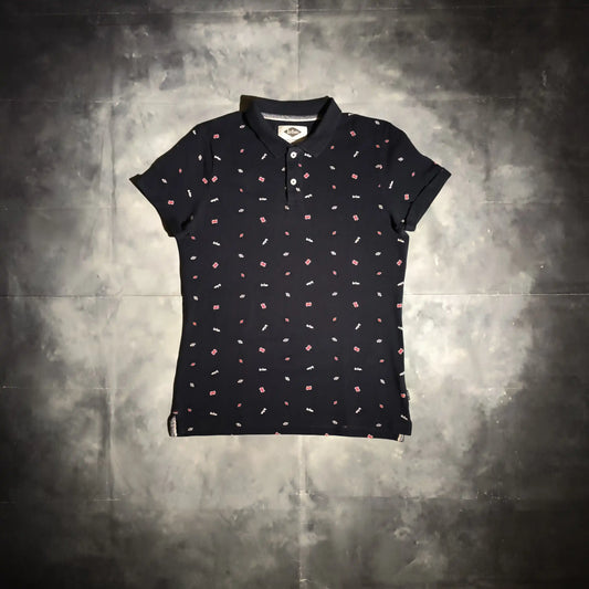 Lee Cooper Galléros Póló - Kék (Férfi/S)